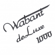 Schriftzug Wabant 1000 deluxe Edelstahl poliert Trabant